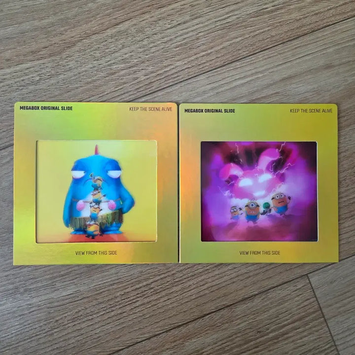 [BUNJANG] Minions &amp; Monsters Movie Release Original Slide Set (2 Types) / 영화 미니언즈 &amp; 몬스터즈 개봉 특전 오리지널 슬라이드 2종 (배송비 포함)
