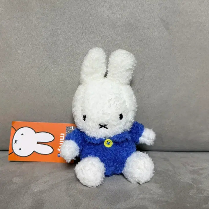 [BUNJANG] Miffy Seating Blue Miffy 16cm Keyring Plush / 정품 미피 시팅 블루 미피 16cm 키링인형