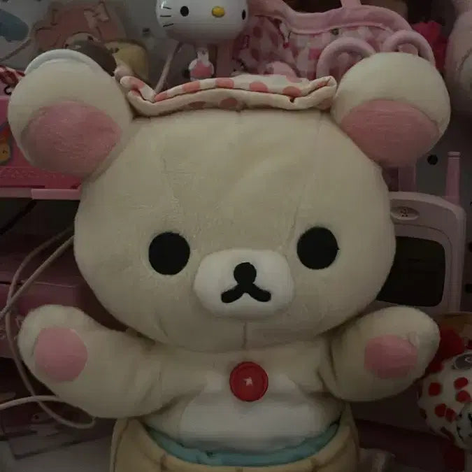 [BUNJANG] Korilakkuma Onsen Hand Puppet / 코리락쿠마 온천 핸드퍼펫