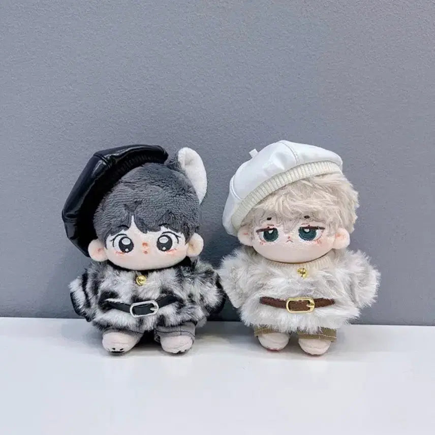 [BUNJANG] 10cm Doll Clothes Leopard Set (White) / 10cm 인형옷 레오파드 세트(화이트) 10깅