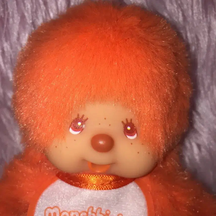 [BUNJANG] Monchhichi Colorful Orange SS Size Keychain / 신상 몬치치 컬러풀 오렌지 주황 키링 키체인  SS 사이즈
