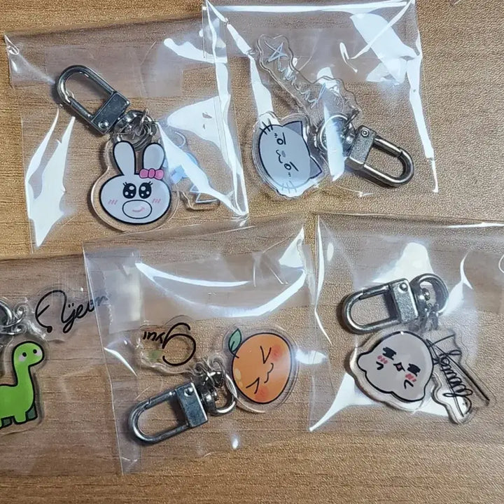 [BUNJANG] Hades Members Acrylic Keyring Set (Excluding Bongjun) / 하데스 굿즈 키링 세트 판매합니다. (봉준 키링제외)