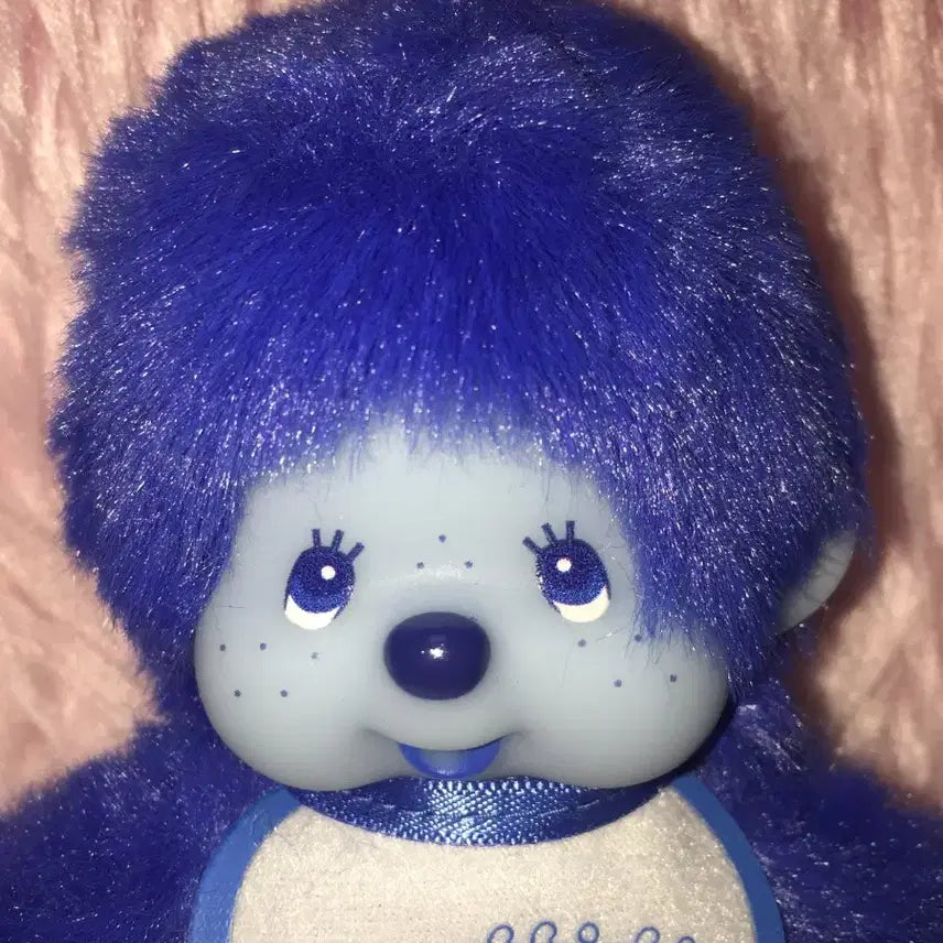 [BUNJANG] Monchhichi Colorful Blue SS Size Keyring / 신상 몬치치 컬러풀 블루 파랑  키링 키체인 SS 사이즈