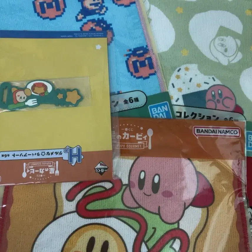 [BUNJANG] Kirby Ichiban Kuji Towel 3 + Cable Tie Set / 별의 커비 이치방쿠지 제일복권 수건 3 + 케이블타이