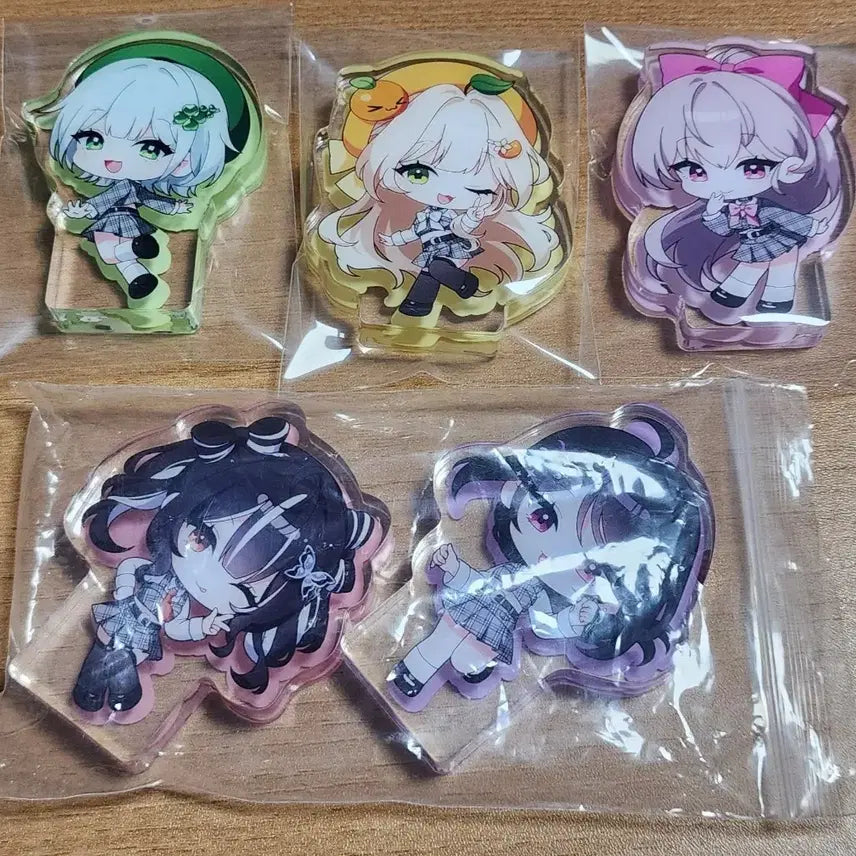 [BUNJANG] Hades Acrylic Character Stands Set (5 Types) / 하데스 굿즈 아크릴코롯토  5종 세트 판매합니다. (필름지 제거)