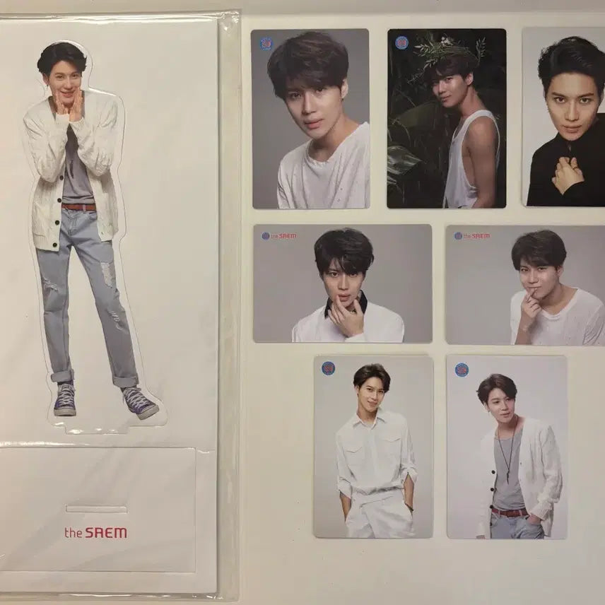 [BUNJANG] Taemin The Saem Photocard &amp; Standee Set / 태민 더샘 포카+등신대 세트