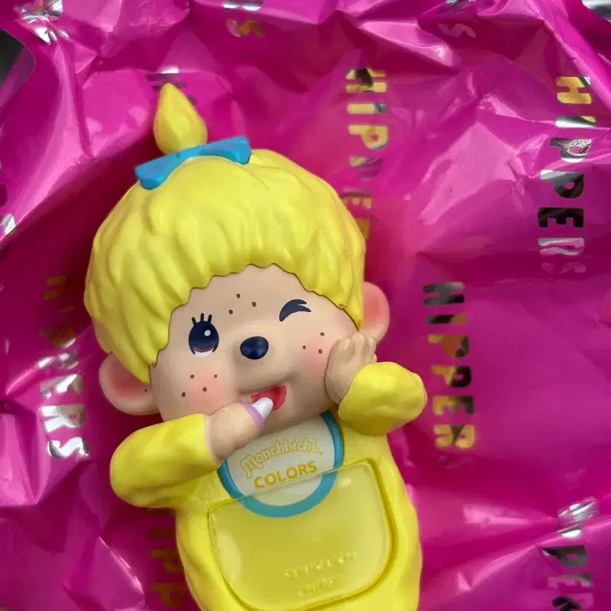 [BUNJANG] Monchhichi Hipper Colors Wink Yellow / 몬치치 히퍼 컬러즈 윙크 옐로우