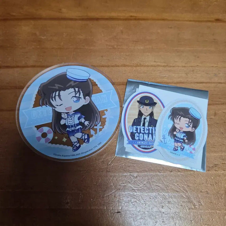 [BUNJANG] Detective Conan x Animate Collaboration Cafe Acrylic Coaster &amp; Sticker Set - Miyamoto Yumi / [판매] 명탐정코난 애니메이트 콜라보 카페