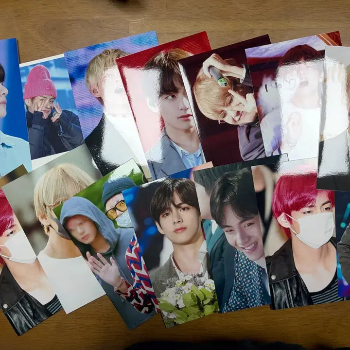 [BUNJANG] V Photocard &amp; Photo Set / (급처) bts v 뷔 포카 + 인화 사진