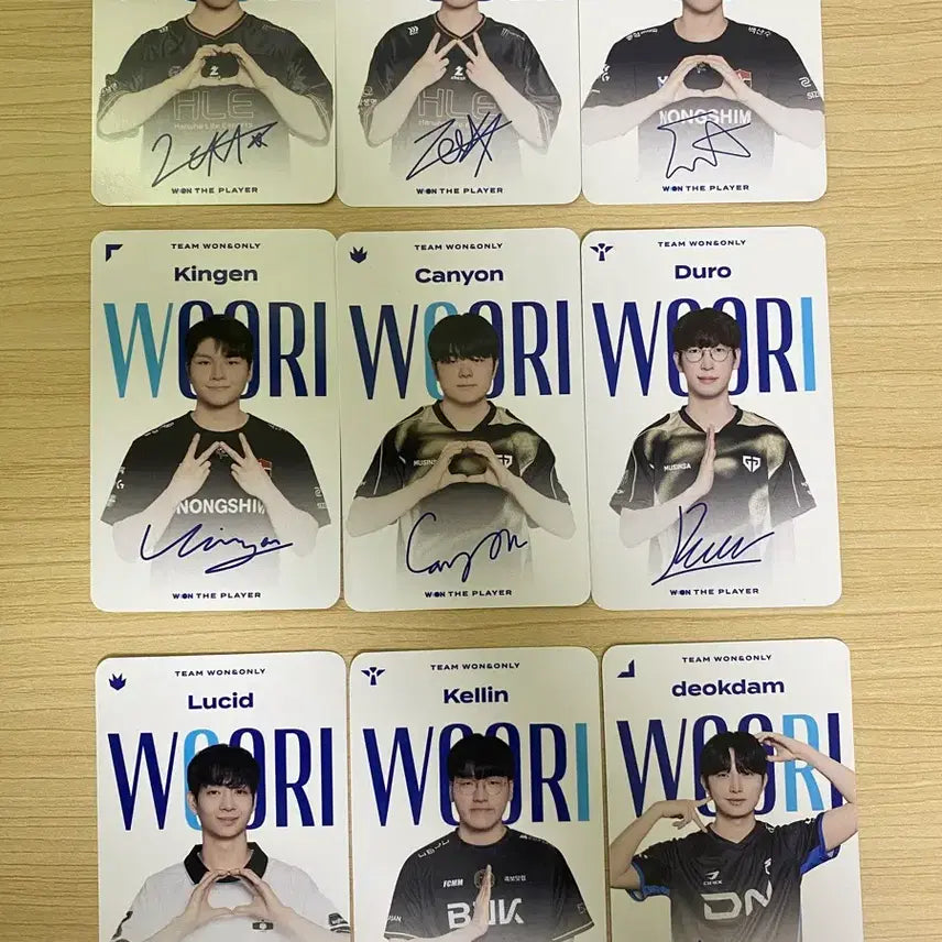 [BUNJANG] LCK Woori Bank Photocard Bundle Set / lck우리은행 포토카드 일괄판매