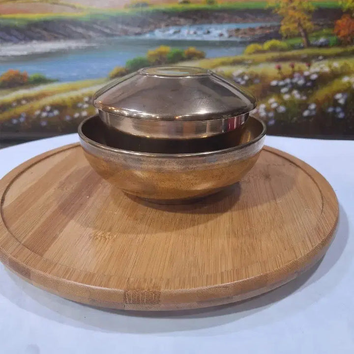 [BUNJANG] Vintage Brass Rice Bowl and Soup Bowl Set / 유기그릇