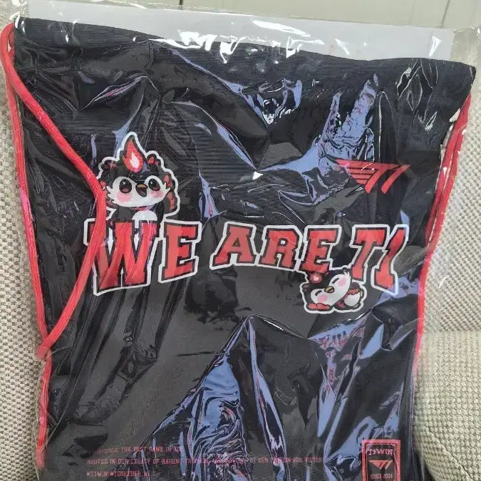 [BUNJANG] T1 Team Logo Character Gym Sack Bag / T1 티원 아티 짐색 가방