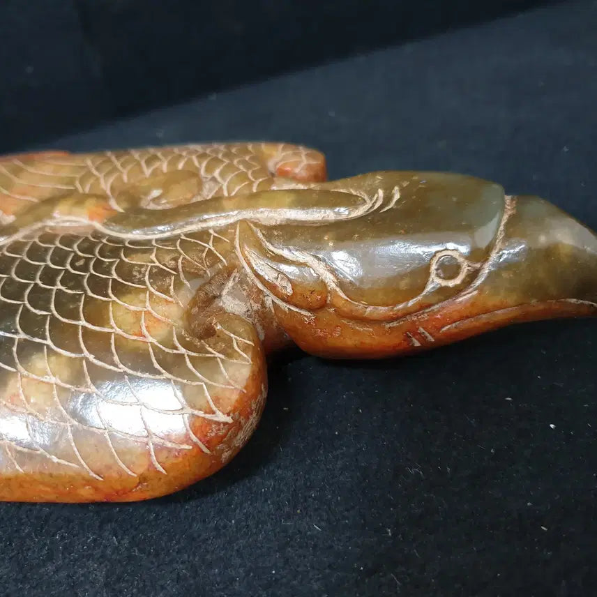 [BUNJANG] Large Excavated Jade Eagle Statue / (수원만물)큰사이즈 출토 화전옥 독수리상