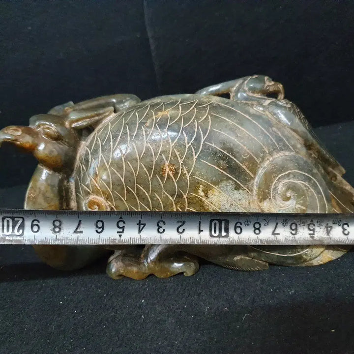 [BUNJANG] Suwon Manmul Excavated Huatian Jade Eagle Statue / (수원만물)출토 화전옥 독수리상