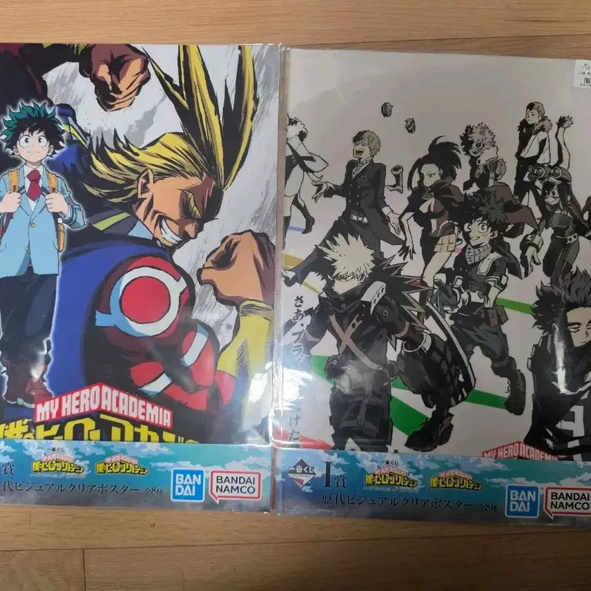 [BUNJANG] My Hero Academia Ichiban Kuji Prize I Visual Clear Poster Set (2 Types, Sealed) / 미개봉) 히로아카 제일복권 i상 비주얼 클리어포스터 2종 일괄