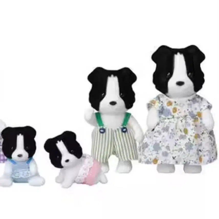 [BUNJANG] Sylvanian Families Border Collie Family Set / 실바니안 패밀리 보더콜리 아기 어른 청소년