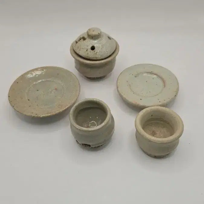 [BUNJANG] Antique Set of 6 Including Genuine Mingqi Censer / 진품 명기향로외 총 6점 일괄