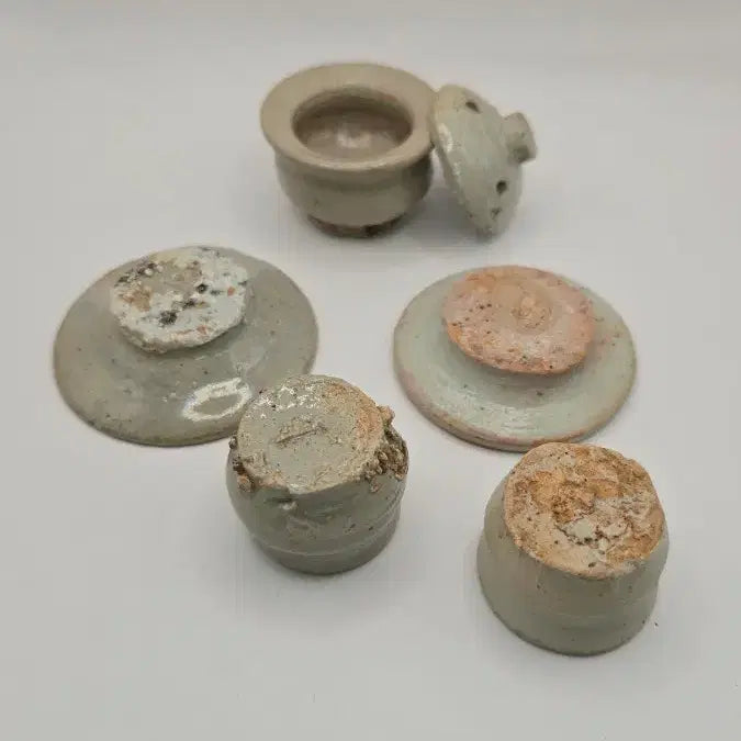 [BUNJANG] Antique Set of 6 Including Genuine Mingqi Censer / 진품 명기향로외 총 6점 일괄