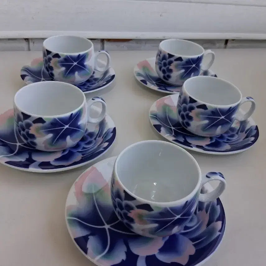 [BUNJANG] Vintage Miryang Ceramic Tea Cup Set / 빈티지 밀양도자기 찻잔 1세트