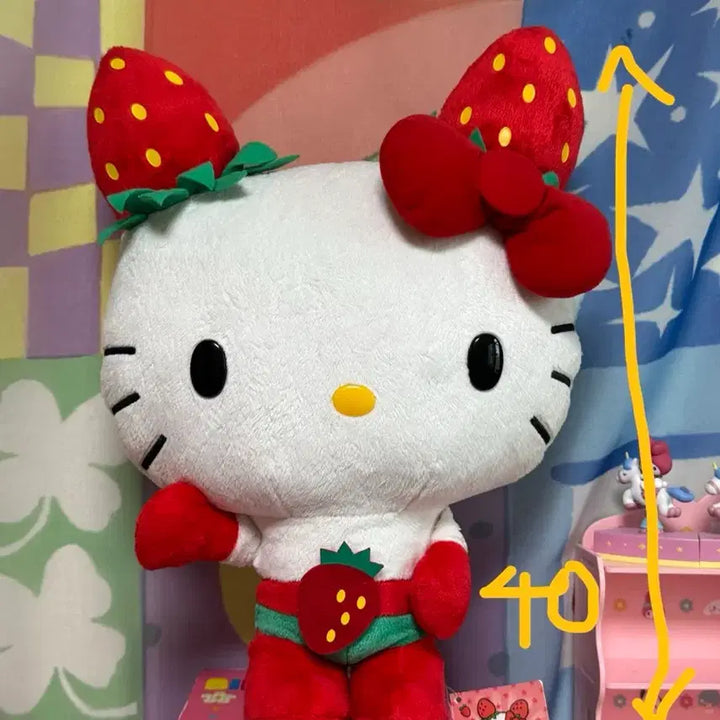 [BUNJANG] Ichigo Man Kity Large Classic Plush (40cm) / (무배)고전 빅 이치고맨키티