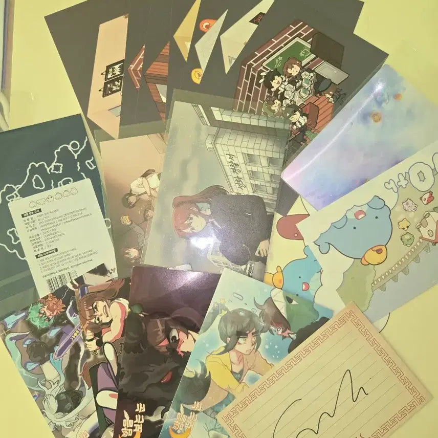 [BUNJANG] Latte Pixelie Postcard Bundle Set / 잠뜰 픽셀리 엽서 일괄
