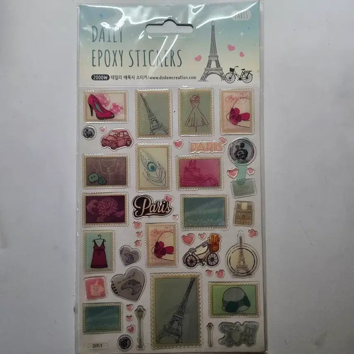 [BUNJANG] Classic Stationery Paris Sticker / 고전문구 파리 스티커