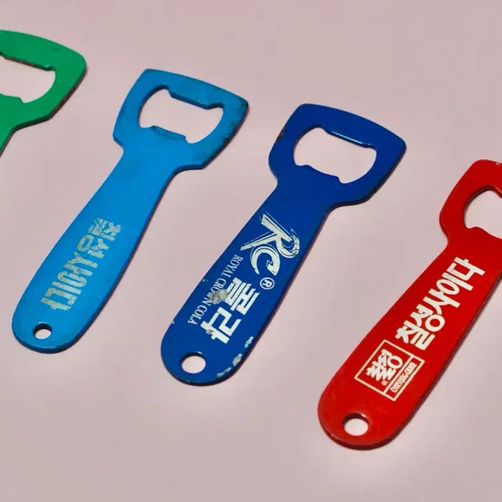 [BUNJANG] Coca-Cola, Chilsung Cider, RC Cola, Orangina, Old Bottle Opener Set (6 pcs) / 코카콜라 칠성사이다 RC콜라 오란씨 옛날 병따개 6개 일괄 세트 레트로 근대사