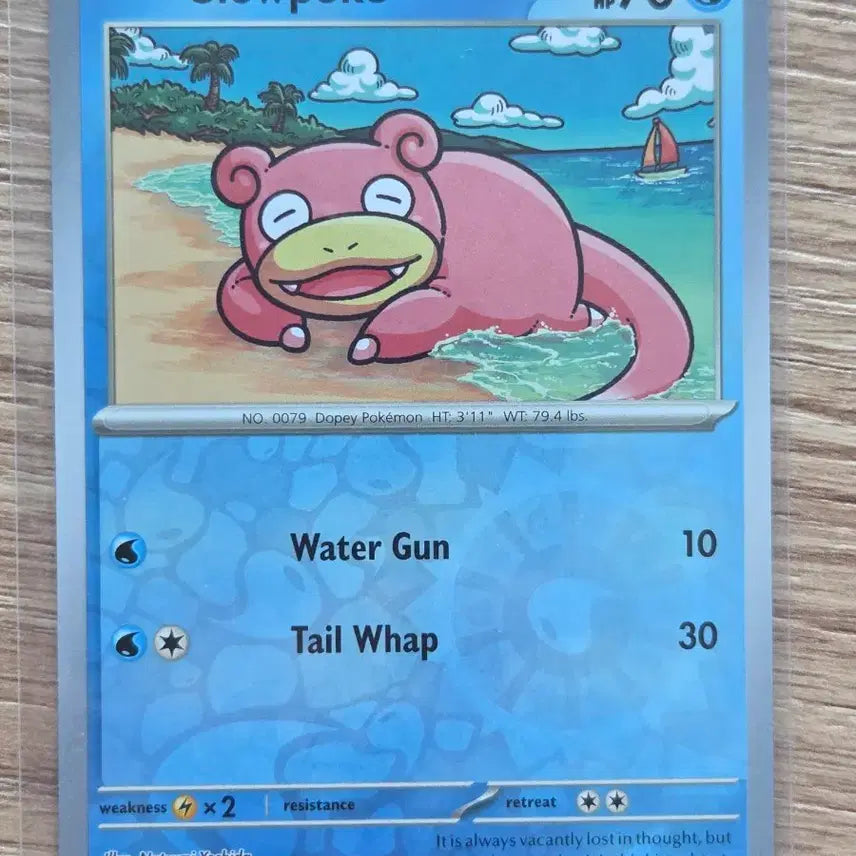 [BUNJANG] Pokemon Card Slowpoke 018/131 (Water Energy Reverse Holo) - English/North American Version / [영판/북미판] 포켓몬 카드 야돈 018/131 (물 에너지 속성 미러)