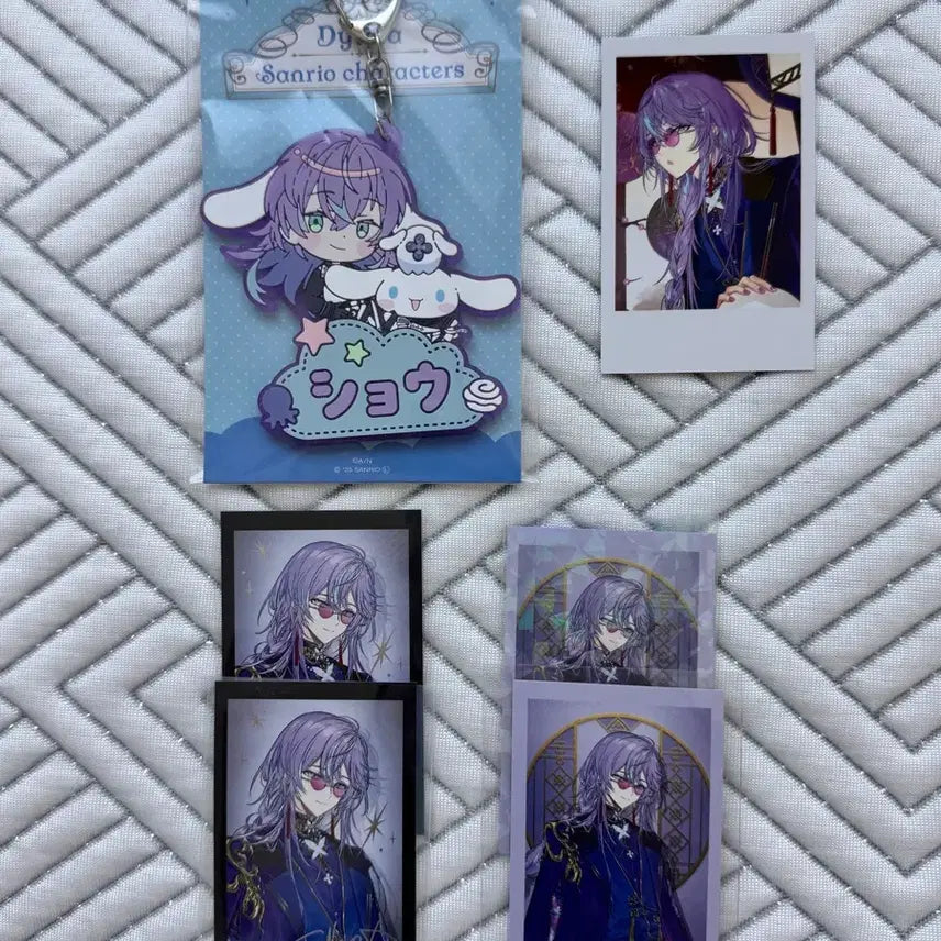 [BUNJANG] Nijisanji DTCA Hoshibe Sho 2nd Anniversary Cheki &amp; Sanrio Collaboration Name Tag Bundle Set / 니지산지 디티카 호시루베 쇼 2주년 체키 산리오콜라보 네임텍 일괄 판매
