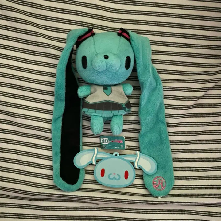 [BUNJANG] Gloomy Bear Classic Rabbit Mascot Keychain / [택O] 하츠네 미쿠 고전 범용 토끼 마스코트 키링 글루미 베어