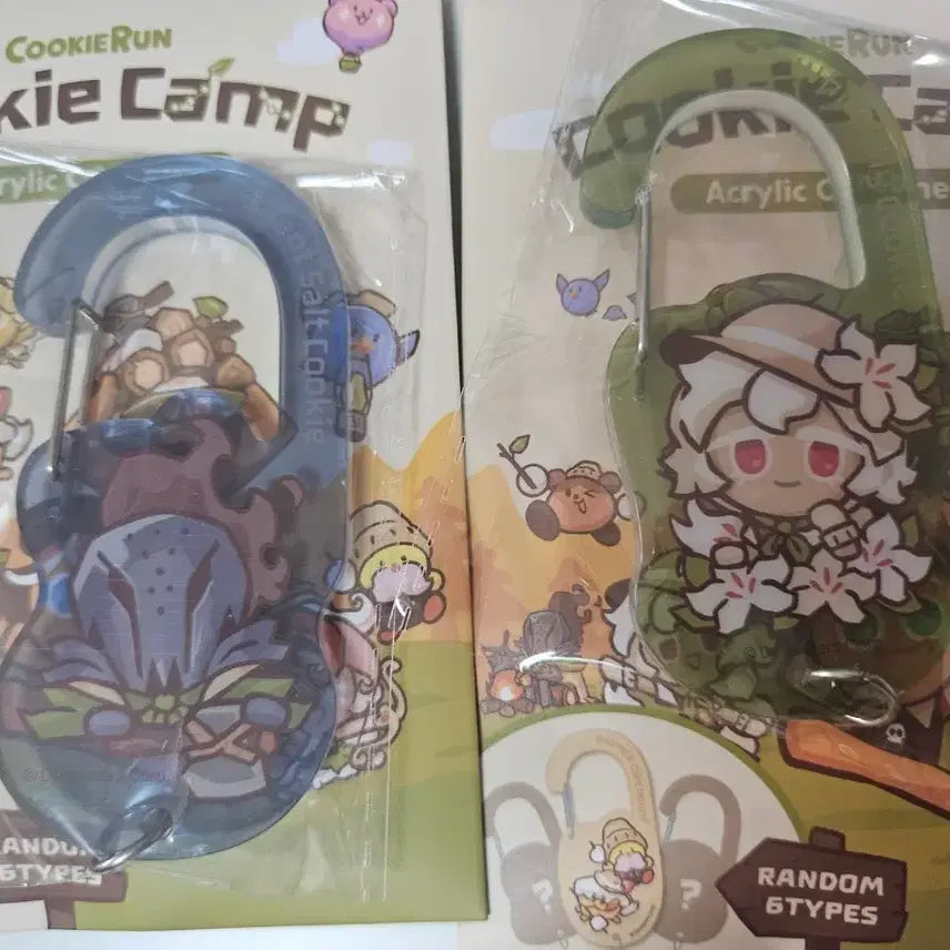 [BUNJANG] Cookie Run Cookie Camp Silent Salt &amp; Saint Lily Carabiner Bundle / (개별가능) 쿠키런 쿠키캠프 사일런트 솔트,세인트릴리 카라비너 일괄