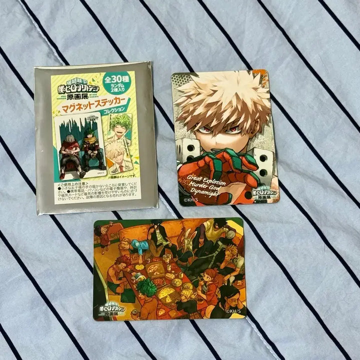 [BUNJANG] My Hero Academia Art Exhibition Original Drawing Set Magnets (2 types) / 나히아 히로아카 원화전 마그넷 2종 일괄