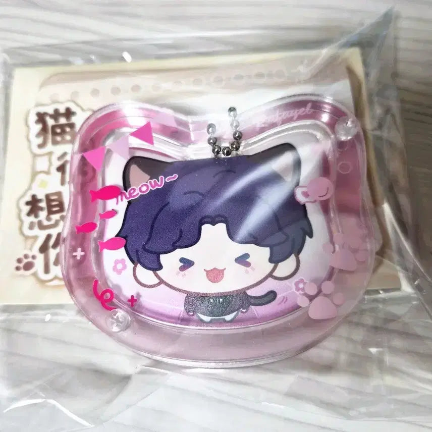 [BUNJANG] Love&amp;Deepspace Giuk Cat Butler Badge Bundle Set / 럽딥 러브앤딥스페이스 냥집사 기욱 뱃지 굿즈 공식 비공식
