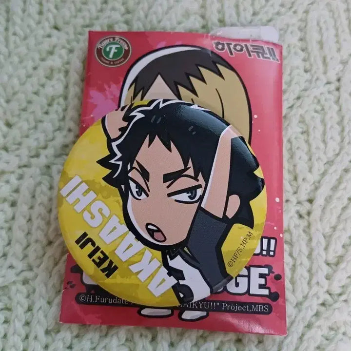 [BUNJANG] Haikyuu!! Kuji Akashi Can Badge / 하이큐 쿠지 캔뱃지 아카아시