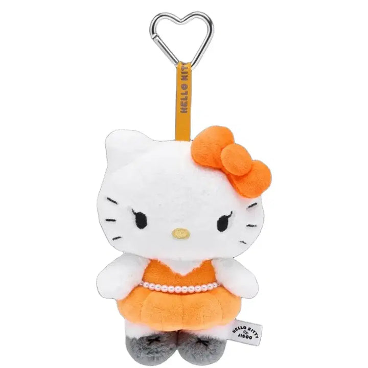 [BUNJANG] Blackpink Jisoo Hello Kitty Orange Doll Keychain with Photocard / [새상품] 헬로키티 지수 오렌지 인형 키링