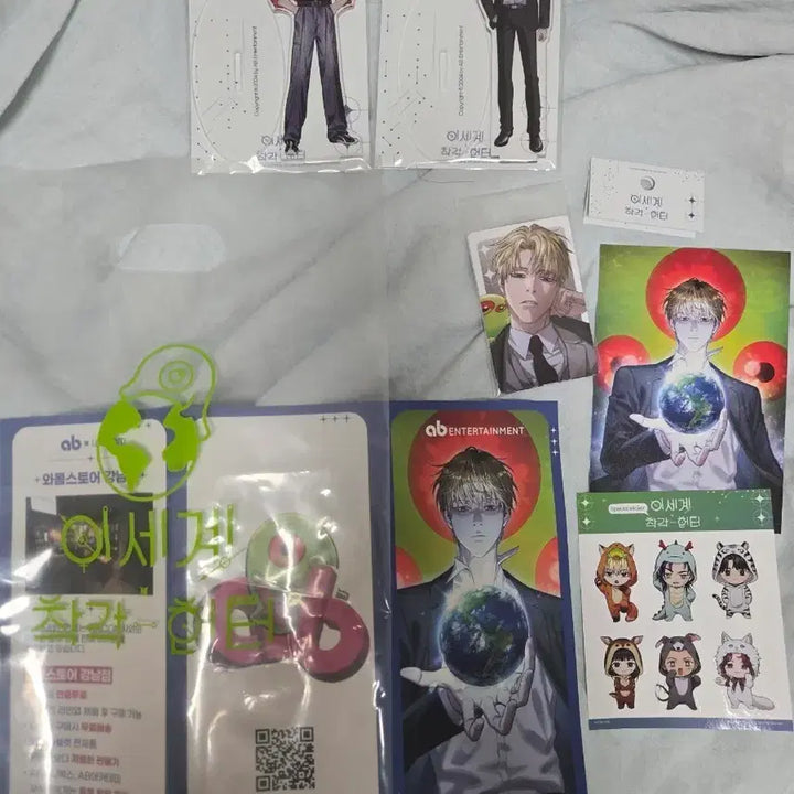 [BUNJANG] Isekai Misunderstanding Hunter Acrylic Stand, Photocard, Sticker Set / 이세계 착각 헌터 아크릴 스탠드, 포토카드, 스티커 세트