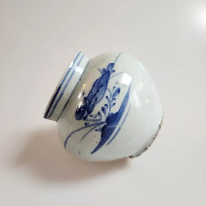 [BUNJANG] Joseon Dynasty Late Period Bunwon White Porcelain Blue-and-White &