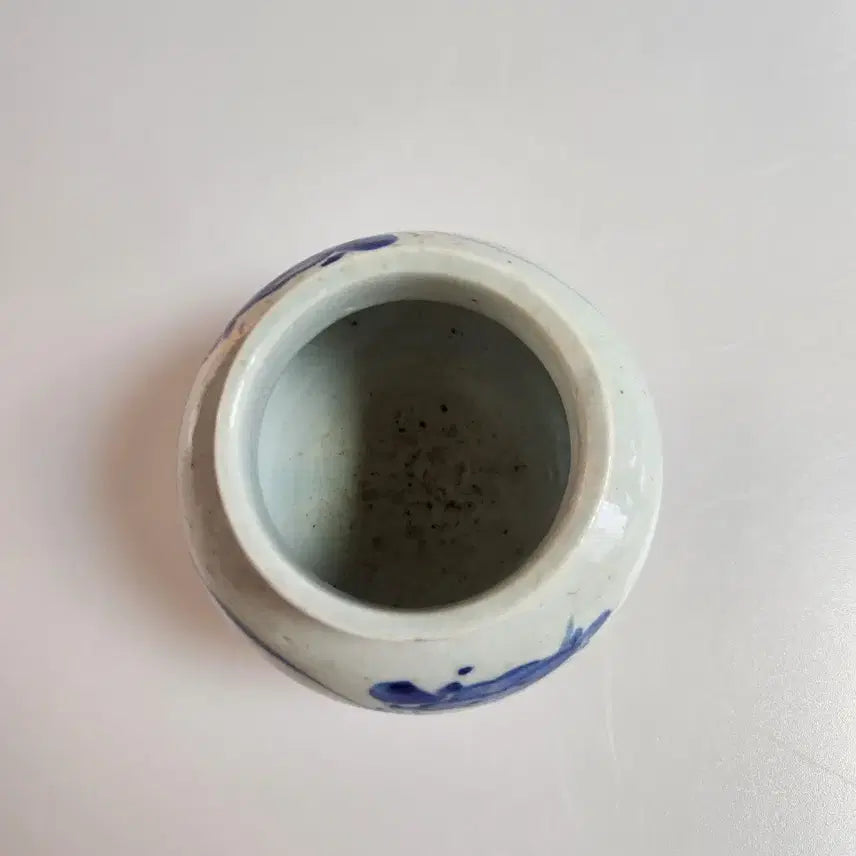 [BUNJANG] Joseon Dynasty Late Period Bunwon White Porcelain Blue-and-White &