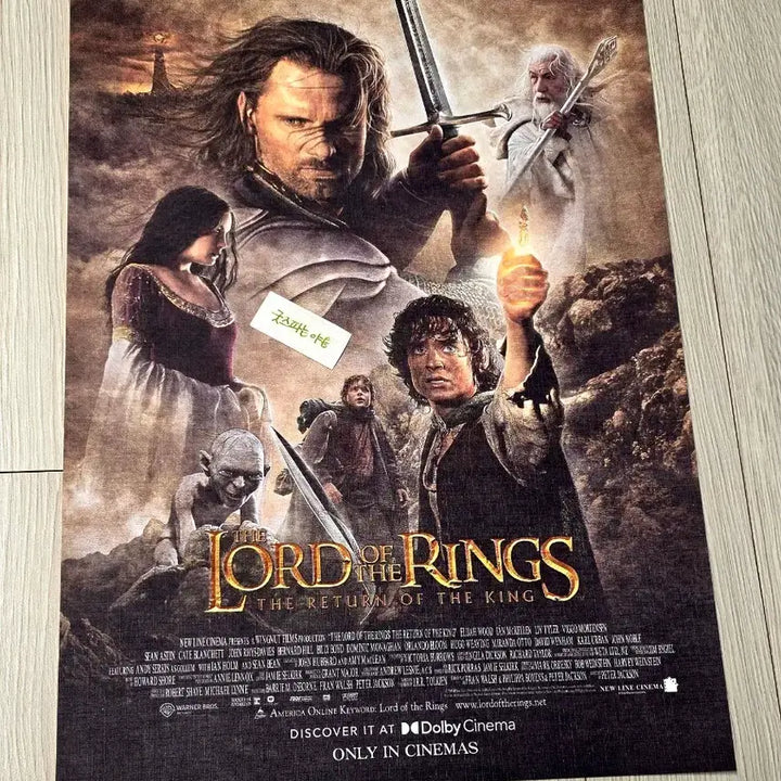 [BUNJANG] The Lord of the Rings: The Return of the King Dolby Cinema Poster (A3) / [초희귀한정판]영화 반지의제왕 왕의귀환 돌비시네마 포스터(A3)