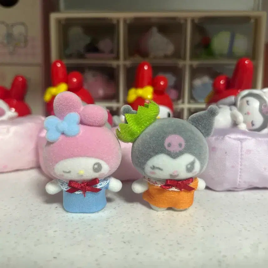 [BUNJANG] Sanrio Kuromi My Melody Fluffy Mini Figure Bundle Set / 마멜쿠로 플로키미니피규어(일괄)