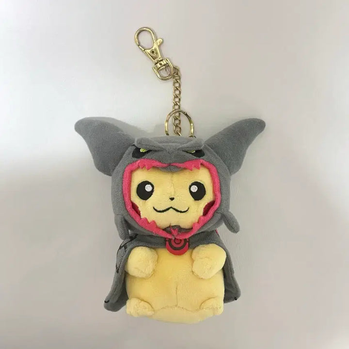 [BUNJANG] Pokemon Poncho Pikachu Rayquaza Plush Keychain / 포켓몬스터 판쵸 피카츄 블랙 레쿠쟈 인형 키링