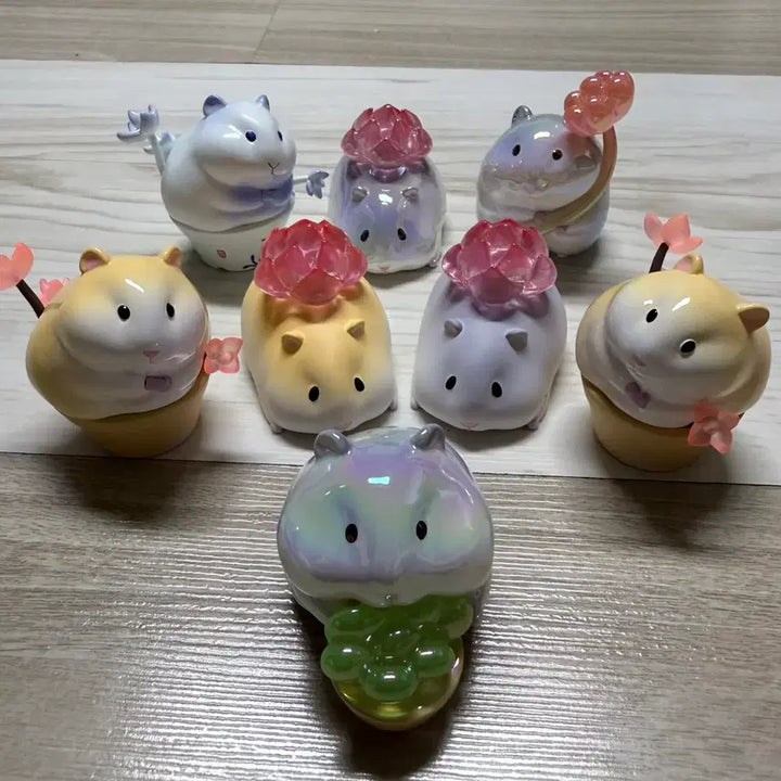 [BUNJANG] Hamster Figurine Set (Bundle Set) / 햄스터 작은 피규어 (일괄판매)