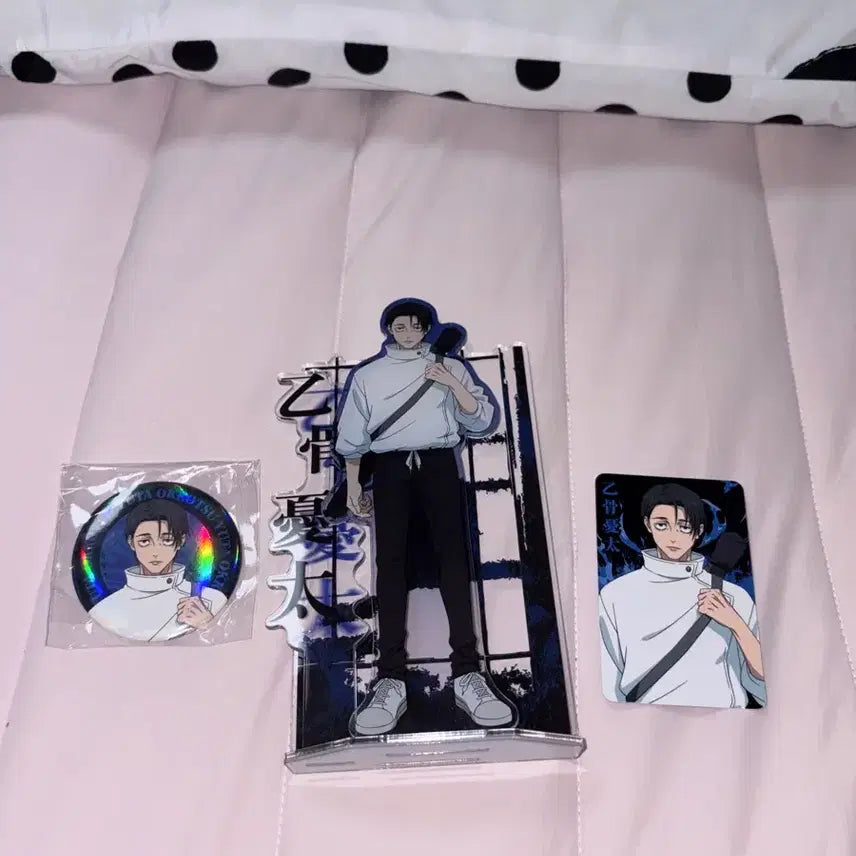 [BUNJANG] Jujutsu Kaisen Yuta Okkotsu "Shibuya Incident" Pop-up Acrylic Stand, Can Badge, and Photocard Set / 주술회전 유타 팬베이스 사멸회유 팝업 아크릴 캔뱃지 포카