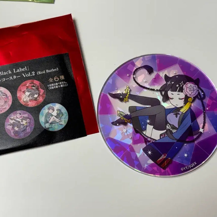 [BUNJANG] Black Butler Black Label RanMao Acrylic Coaster / 흑집사 블랙라벨 아크릴코스터 란마오