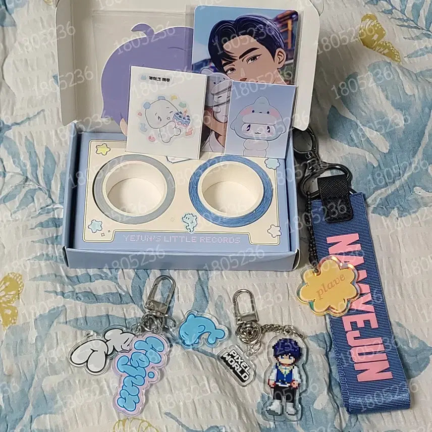 [BUNJANG] PLAVE Yejun 2025 Birthday Kit Pixel World Strap Keyring Bundle Set / 플레이브 예준 2025 생일키트 삼왜 픽셀월드 스트랩키링