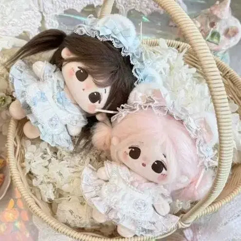 [BUNJANG] 10cm Doll Clothes Sweet Dream Blue/Pink Bundle Set / 10cm 솜인형옷 스위트드림 블루+핑크 일괄