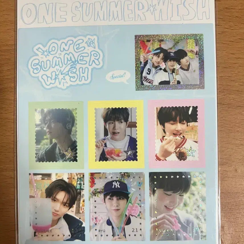 [BUNJANG] NCT WISH Our Summer Wish Exhibition Unsealed Stamp Sticker / 엔시티위시 위시전시회 our summer wish 미개봉 우표 스티커