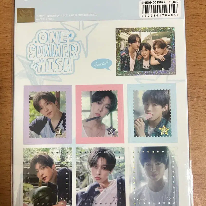 [BUNJANG] NCT WISH Our Summer Wish Exhibition Unsealed Stamp Sticker / 엔시티위시 위시전시회 our summer wish 미개봉 우표 스티커