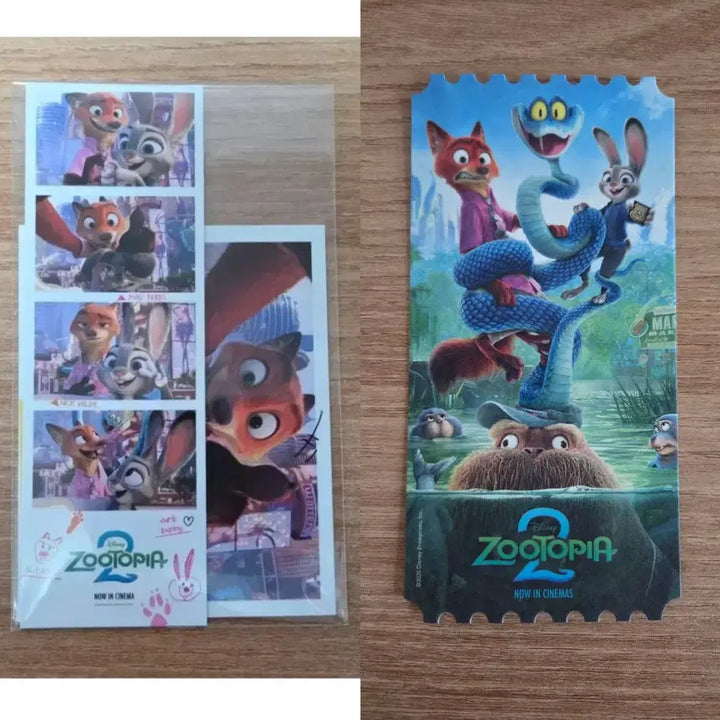 [BUNJANG] Zootopia 2 Movie Special Edition Polaroid + 4-Cut Photo &amp; Original Ticket / 주토피아2 영화 특전 폴라로이드 + 네컷포토 / 오리지널티켓 오티