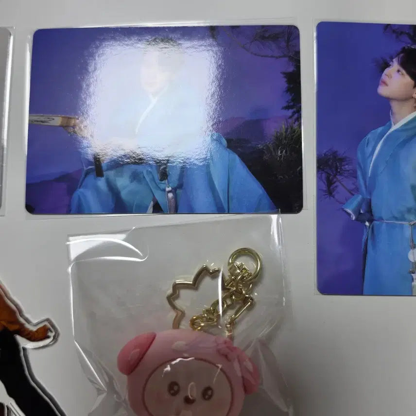 [BUNJANG] BTS Jimin Photocard and Keychain Bundle Set / BTS 방탄 지민 굿즈 포카 키링 세트 일괄